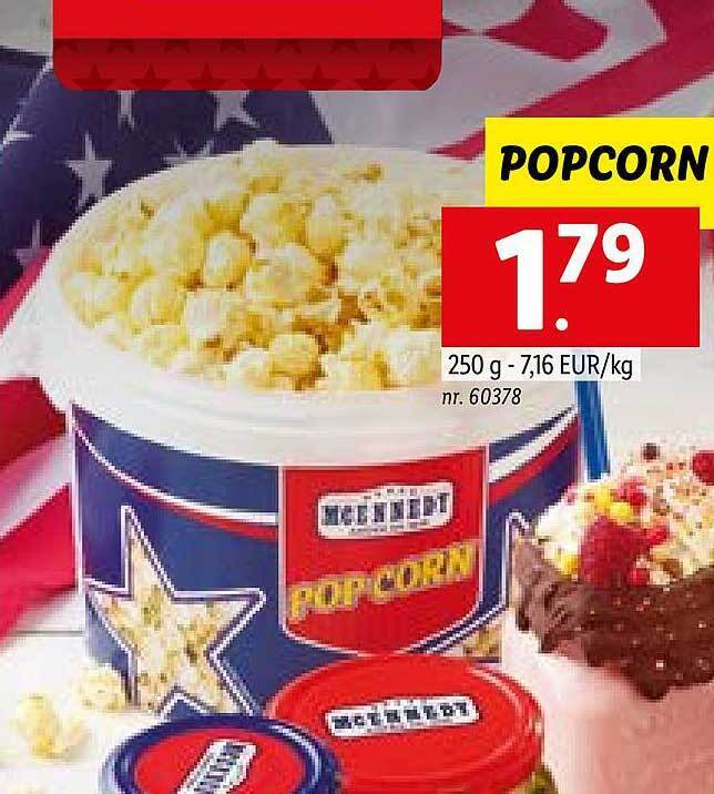Popcorn promotie bij Lidl