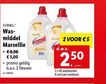 Lidl Wasmiddel Marseille aanbieding