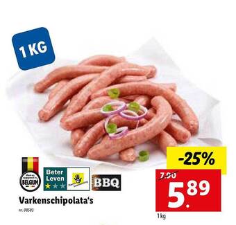 Varkenschipolata's
