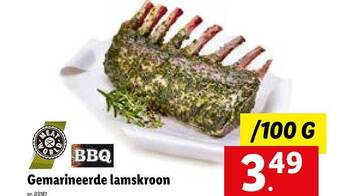 Lidl Gemarineerde Lamskroon aanbieding