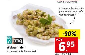 Lidl Wokgarnalen aanbieding