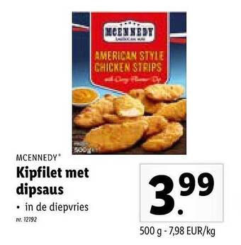 Lidl Kipfilet Met Dipsaus aanbieding