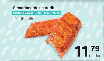 Buurtslagers Gemarineerde Sparerib aanbieding