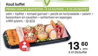 Buurtslagers Koud Buffet aanbieding