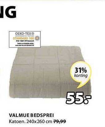 Jysk Valmue Bedsprei aanbieding