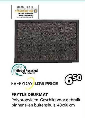 Jysk Frytle Deurmat aanbieding