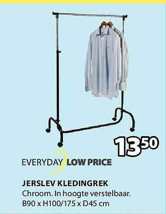 Jysk Jerslev Kledingrek aanbieding