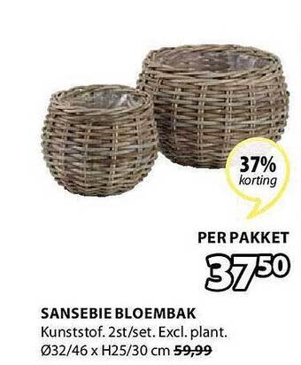 Jysk Sansebie Bloembak aanbieding