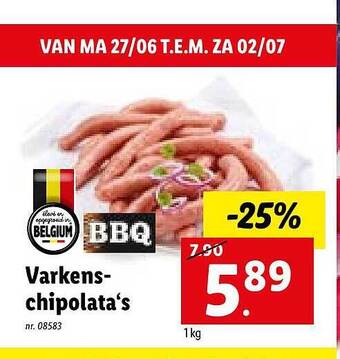 Varkenschipolata's