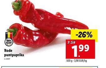 Lidl Rode Puntpaprika aanbieding