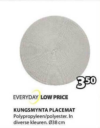 Jysk Kungsmynta Placemat aanbieding