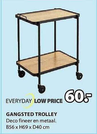Jysk Gangsted Trolley aanbieding