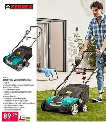 Ferrex elektrische verticuteermachine