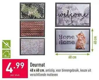 ALDI Deurmat 40x60 cm aanbieding
