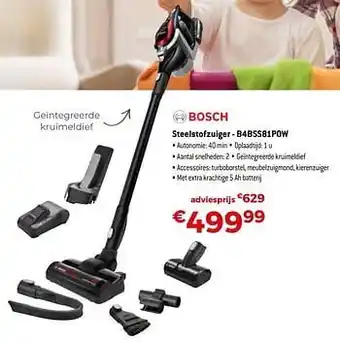 Exellent Bosch steelstofzuiger - b4bss81pow aanbieding