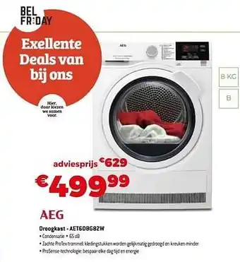 Exellent Aeg droogkast - aet6dbg82w aanbieding