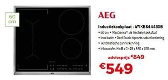 Aeg inductiekookplaat - ayikb64443xb
