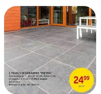 Brico 2 Tegels In Keramiek aanbieding