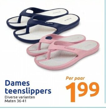 Action Dames teenslippers aanbieding