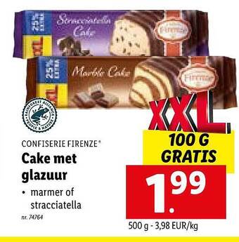 Lidl Cake Met Glazuur aanbieding