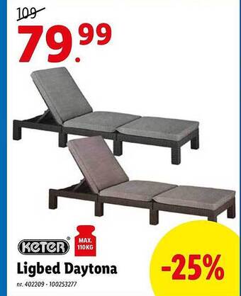 Lidl Ligbed Daytona aanbieding