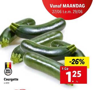 Lidl Courgette aanbieding