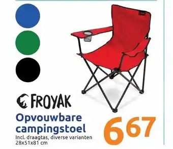 Action Opvouwbare campingstoel aanbieding