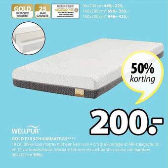 Gold F30 Schuimmatras