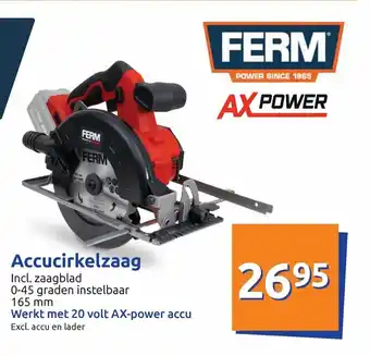 Action Accucirkelzaag aanbieding
