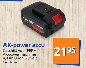 Action AX-power accu aanbieding