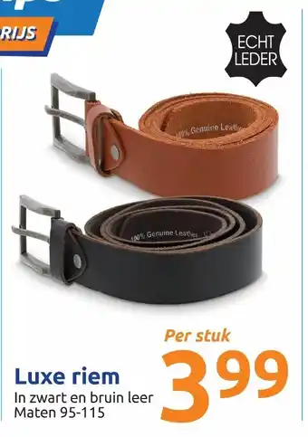 Action Luxe riem aanbieding