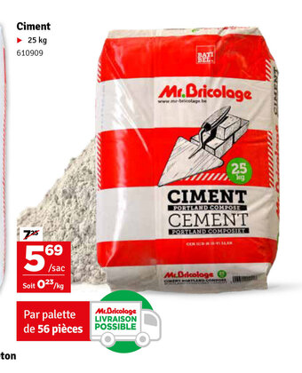Ciment 25 kg