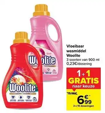 Vloeibaar wasmiddel woolite 900 ml