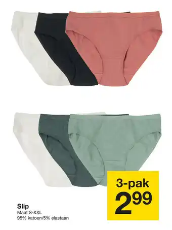 Slip Maat S-XXL