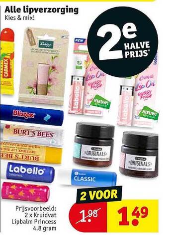 Kruidvat Alle Lipverzorging aanbieding