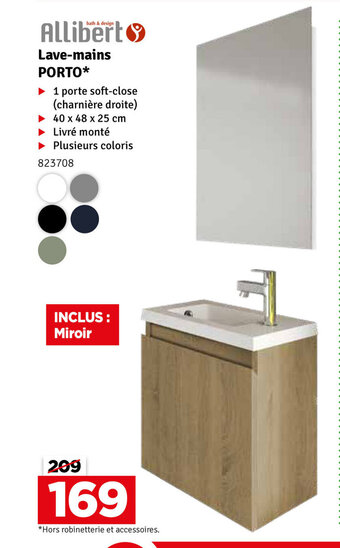 Mr Bricolage Allibert Lave-mains porto aanbieding