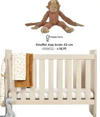 Knuffel Aap Bruin 42 Cm