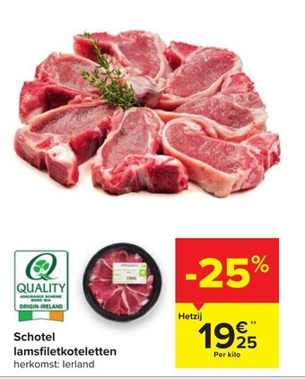 Carrefour Market Schotel lamsfiletkoteletten aanbieding