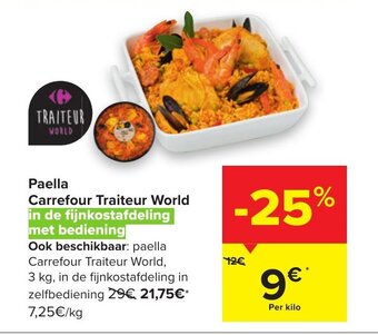 Carrefour Market Paella Carrefour Traiteur World aanbieding