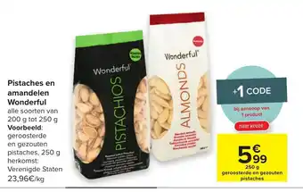 Pistaches en amandelen Wonderful