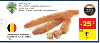 Carrefour Market Ambachtelijk stokbrood Kwaliteitsketen Carrefour aanbieding