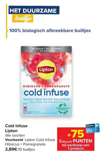 Carrefour Market Lipton Cold Infuse aanbieding