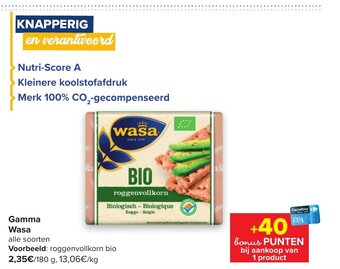 Carrefour Market Gamma Wasa aanbieding