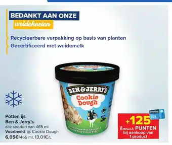 Carrefour Market Ben & Jerry's Potten ijs aanbieding