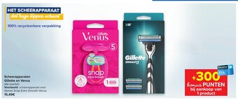 Carrefour Market Scheerapparaten Gillette en Venus aanbieding
