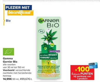 Carrefour Market Gamma Garnier Bio aanbieding