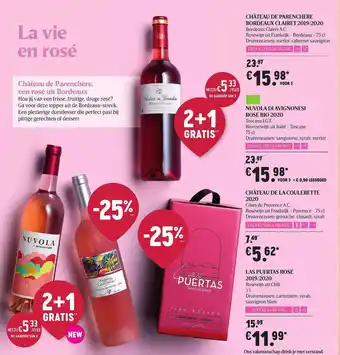 Delhaize Chateau De Parenchere, Nuvola Di Avignonesi, Chateau De La Coulerette, Las Puertas aanbieding