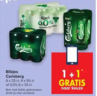 Carrefour Market Blikjes Carlsberg aanbieding
