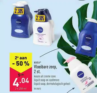 ALDI Nivea Vloeibare Zeep 2 St. aanbieding