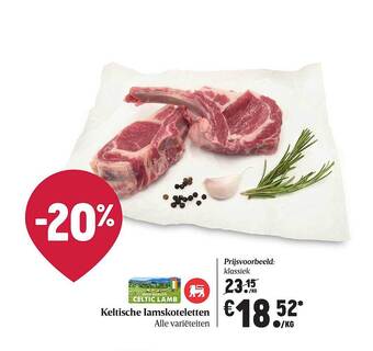 Delhaize Keltische Lamskoteletten aanbieding